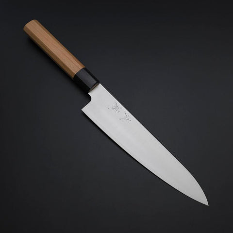 Gyuto VG-10 Polished Cherry Handle 210mm (8.3”)-[Musashi]-[Japanese-Kitchen-Knives]