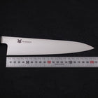 Gyuto VG-10 Polished Double Buffalo Ebony Handle 210mm-[Musashi]-[Japanese-Kitchen-Knives]