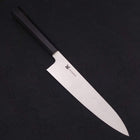 Gyuto VG-10 Polished Double Buffalo Ebony Handle 240mm-[Musashi]-[Japanese-Kitchen-Knives]