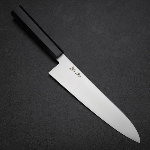 Gyuto VG-10 Polished Ebony Handle 205mm-[Musashi]-[Japanese-Kitchen-Knives]