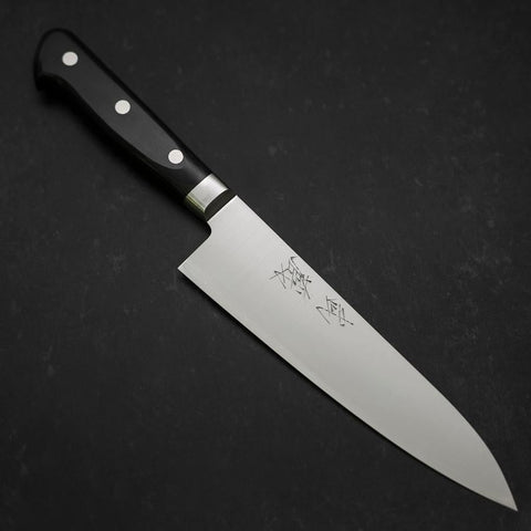 Gyuto VG-10 Polished Western Black Cherry Handle 180mm-[Musashi]-[Japanese-Kitchen-Knives]