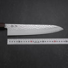 Gyuto VG-10 Tsuchime Damascus Ashwood Handle 240mm-[Musashi]-[Japanese-Kitchen-Knives]
