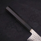 Gyuto VG-10 Tsuchime Damascus Buffalo Ebony Handle 210mm-[Musashi]-[Japanese-Kitchen-Knives]