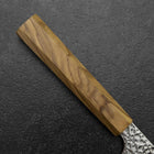 Gyuto VG-10 Tsuchime Damascus Olive Handle 210mm-[Musashi]-[Japanese-Kitchen-Knives]