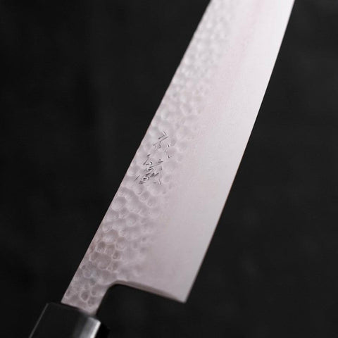 Gyuto VG-10 Tsuchime Damascus Walnut Handle 210mm-[Musashi]-[Japanese-Kitchen-Knives]