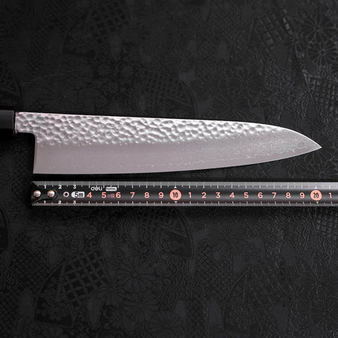 Gyuto VG-10 Tsuchime Damascus Walnut Handle 210mm-[Musashi]-[Japanese-Kitchen-Knives]