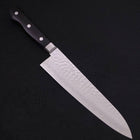 Gyuto VG-10 Tsuchime Damascus Western Black Handle 210mm-[Musashi]-[Japanese-Kitchen-Knives]