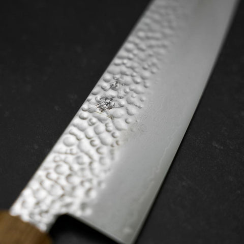 Gyuto VG-10 Tsuchime Damascus Yaki-Urushi Handle 210mm-[Musashi]-[Japanese-Kitchen-Knives]