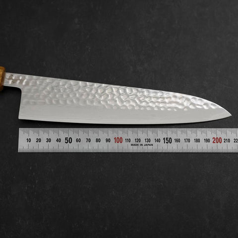 Gyuto VG-10 Tsuchime Damascus Yaki Urushi Handle 210mm (8.3”)