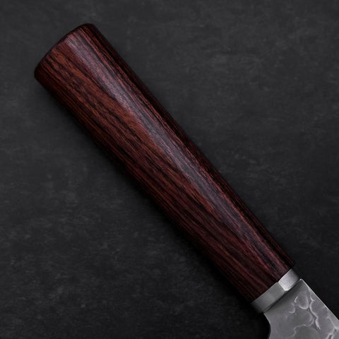 Gyuto VG-10 Tsuchime Oval Mahogany Handle 200mm-[Musashi]-[Japanese-Kitchen-Knives]