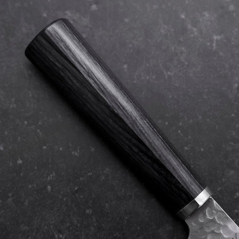 Gyuto VG-10 Tsuchime Oval Purple Handle 200mm-[Musashi]-[Japanese-Kitchen-Knives]