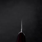 Gyuto VG-10 Tsuchime Oval Red Handle 180mm-[Musashi]-[Japanese-Kitchen-Knives]