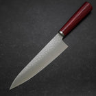 Gyuto VG-10 Tsuchime Western Red Handle 185mm-[Musashi]-[Japanese-Kitchen-Knives]
