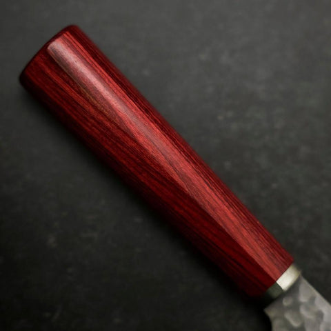 Gyuto VG-10 Tsuchime Western Red Handle 185mm-[Musashi]-[Japanese-Kitchen-Knives]