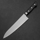 Gyuto VG-5 Tsuchime Black Marble Handle 210mm (8.3”)-[Musashi]-[Japanese-Kitchen-Knives]