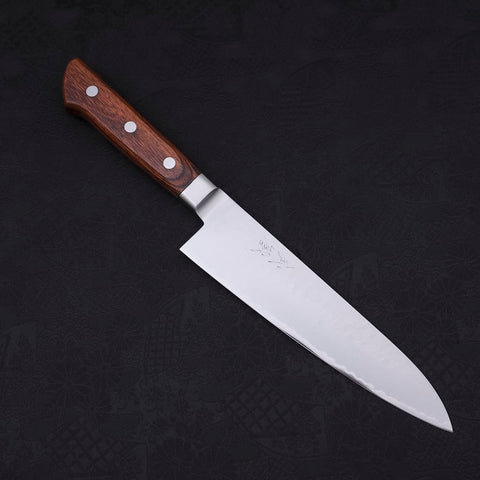Gyuto VG-5 Tsuchime Western Handle 180mm-[Musashi]-[Japanese-Kitchen-Knives]