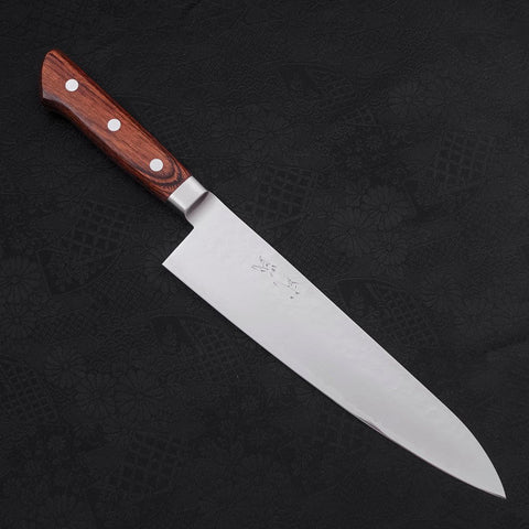 Gyuto VG-5 Tsuchime Western Handle 210mm (8.3”)-[Musashi]-[Japanese-Kitchen-Knives]