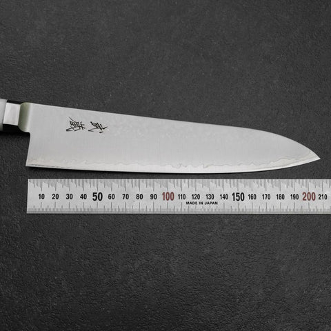 Gyuto VG-5 Tsuchime White Marble Handle 210mm-[Musashi]-[Japanese-Kitchen-Knives]