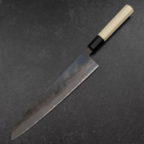 Gyuto White Steel #2 Kurouchi Mango de Magnolia con Cuerno de Búfalo 240mm