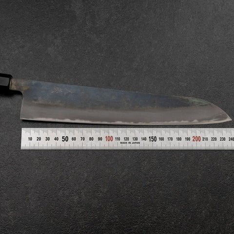 Gyuto White Steel #2 Kurouchi Mango de Magnolia con Cuerno de Búfalo 240mm