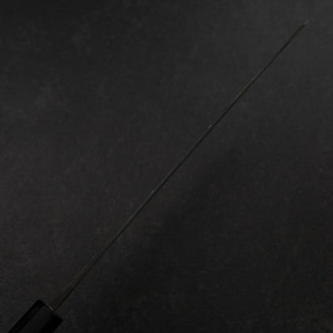 Gyuto White Steel #2 Kurouchi Buffalo Magnolia Handle 240mm（wider width）-[Musashi]-[Japanese-Kitchen-Knives]