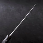 Gyuto White Steel #2 Kurouchi Stainless Clad Chokin Dragon Buffalo Ebony Handle 190mm-[Musashi]-[Japanese-Kitchen-Knives]