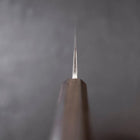 Gyuto White Steel #2 Kurouchi Stainless Clad Ebony Handle 180mm-[Musashi]-[Japanese-Kitchen-Knives]