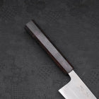 Gyuto White Steel #2 Nashiji Ebony Handle 210mm-[Musashi]-[Japanese-Kitchen-Knives]
