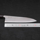 Gyuto White Steel #2 Nashiji Ebony Handle 210mm-[Musashi]-[Japanese-Kitchen-Knives]