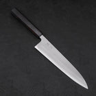 Gyuto White Steel #2 Nashiji Ebony Handle 210mm-[Musashi]-[Japanese-Kitchen-Knives]
