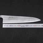 Gyuto White Steel #2 Nashiji Ebony Handle 240mm (9.4”)-[Musashi]-[Japanese-Kitchen-Knives]
