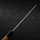 Gyuto White Steel #2 Stainless Clad Kurouchi Buffalo Teak Handle 210mm-[Musashi]-[Japanese-Kitchen-Knives]