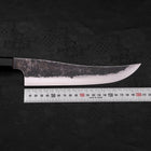 Gyuto White Steel #2 Stainless Clad Kurouchi Buffalo Teak Handle 210mm-[Musashi]-[Japanese-Kitchen-Knives]