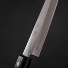 Gyuto White Steel #2 Stainless Clad Polished Western Black Handle 180mm-[Musashi]-[Japanese-Kitchen-Knives]