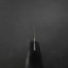 Gyuto White Steel #2 Stainless Clad Polished Western Black Handle 180mm-[Musashi]-[Japanese-Kitchen-Knives]