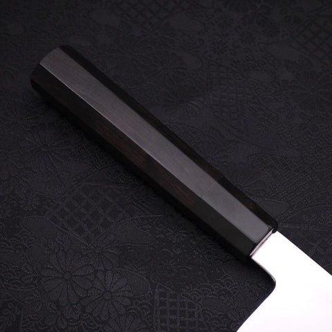 Gyuto White Steel #1 Mirror Moon-Fuji Water Honyaki Buffalo Ebony Handle With Sheath 240mm (9.4”)
