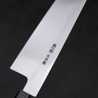 Gyuto White Steel #1 Mirror Water Honyaki Buffalo Ebony Handle With Sheath 210mm-[Musashi]-[Japanese-Kitchen-Knives]