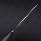 Gyuto White Steel #1 Mirror Water Honyaki Buffalo Ebony Handle With Sheath 210mm-[Musashi]-[Japanese-Kitchen-Knives]