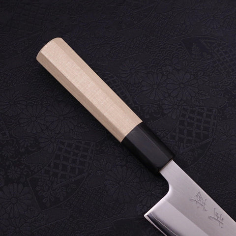 Gyuto White Steel #1 Pulido Mango de Magnolia con Cuerno de Búfalo 180mm