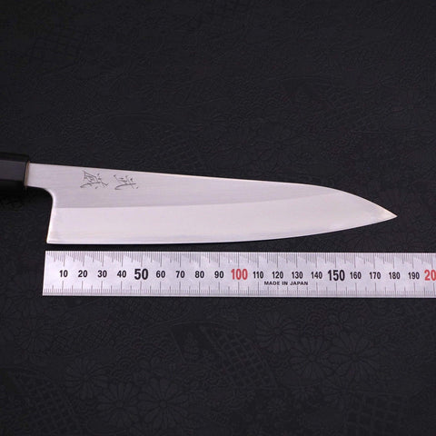Gyuto White Steel #1 Pulido Mango de Magnolia con Cuerno de Búfalo 180mm