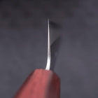 Gyuto White Steel #1 Polished Purple Urushi Handle 210mm-[Musashi]-[Japanese-Kitchen-Knives]