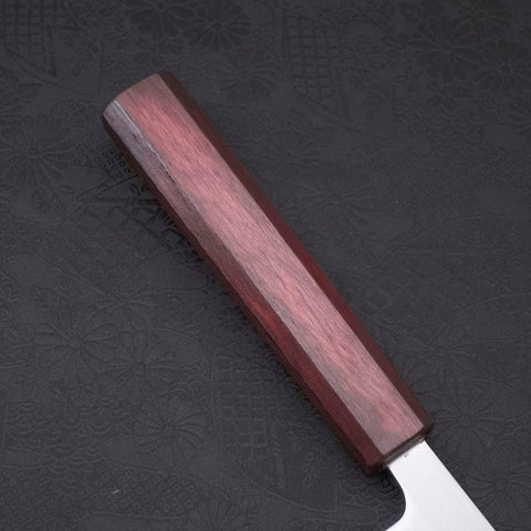 Gyuto White Steel #1 Polished Purple Urushi Handle 210mm-[Musashi]-[Japanese-Kitchen-Knives]