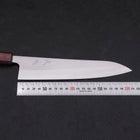 Gyuto White Steel #1 Polished Purple Urushi Handle 210mm-[Musashi]-[Japanese-Kitchen-Knives]