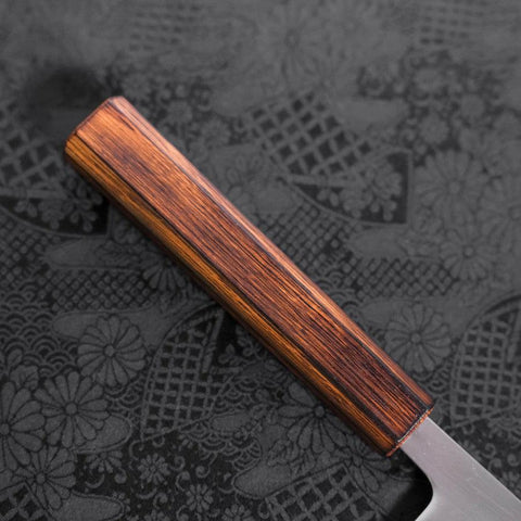 Gyuto White Steel #1 Polished Sumi Urushi Handle 240mm-[Musashi]-[Japanese-Kitchen-Knives]