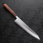 Gyuto White Steel #1 Polished Sumi Urushi Handle 240mm-[Musashi]-[Japanese-Kitchen-Knives]