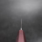 Gyuto White Steel #1 Stainless Clad Tsuchime Purple Urushi Handle 240mm-[Musashi]-[Japanese-Kitchen-Knives]