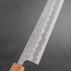 Gyuto White Steel #1 Stainless Clad Tsuchime Yaki Urushi Handle 240mm-[Musashi]-[Japanese-Kitchen-Knives]