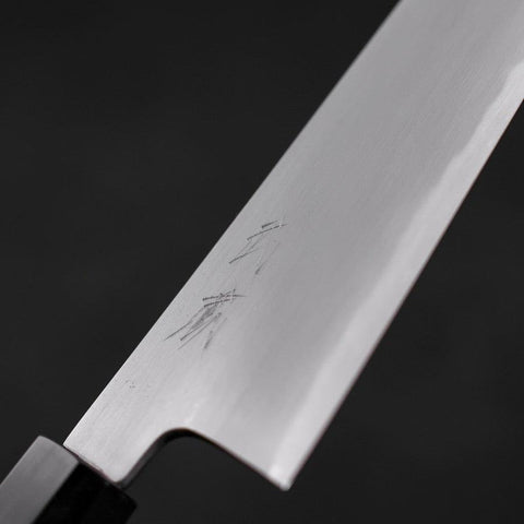 Gyuto White Steel #2 Kasumi Buffalo Teak Handle 210mm-[Musashi]-[Japanese-Kitchen-Knives]