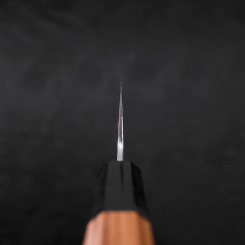 Gyuto White Steel #2 Kasumi Buffalo Teak Handle 210mm-[Musashi]-[Japanese-Kitchen-Knives]