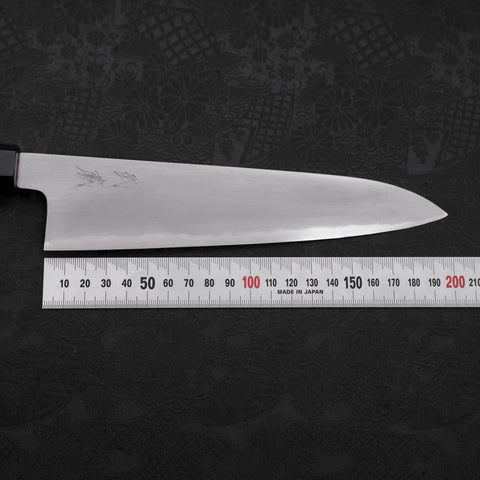 Gyuto White Steel #2 Kasumi Buffalo Teak Handle 210mm-[Musashi]-[Japanese-Kitchen-Knives]